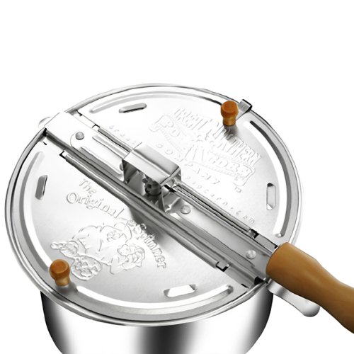 6-Quart Stovetop Aluminum Popcorn Maker