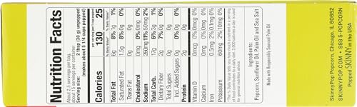 Sea Salt Skinny Pop Microwave Popcorn 16.8oz