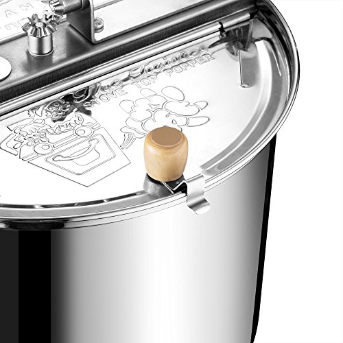 Stainless Steel 6-Quart Popcorn Popper - Silver