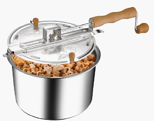 6-Quart Stovetop Aluminum Popcorn Maker
