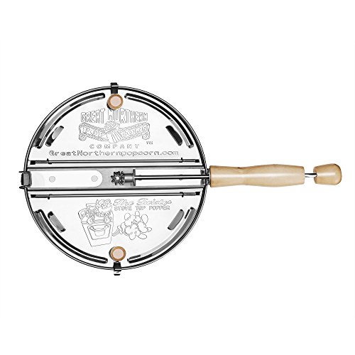 Stainless Steel 6-Quart Popcorn Popper - Silver