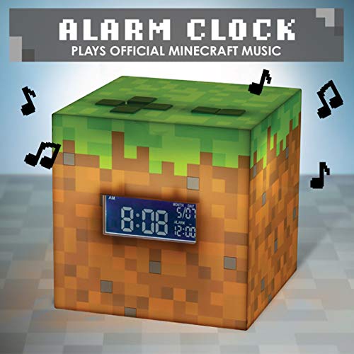 Minecraft Grass Block Alarm Clock with Official Music