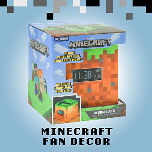 Minecraft Grass Block Alarm Clock with Official Music