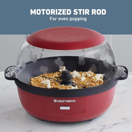Stir Crazy Hot Oil Popcorn Maker, 6 Qt