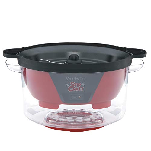 Electric Popcorn Machine, 6-Quart, Red Color