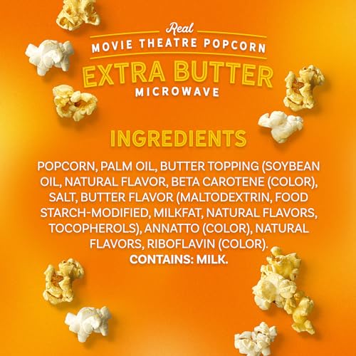 Extra Butter Microwave Popcorn - 6 Boxes, 36 Count