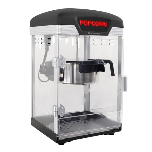 West Bend Stir Crazy Gourmet Popcorn Maker, Black