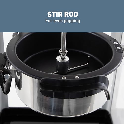 West Bend Stir Crazy Gourmet Popcorn Maker, Black