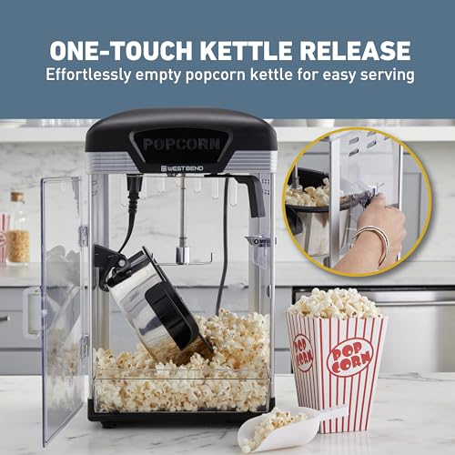 West Bend Stir Crazy Gourmet Popcorn Maker, Black