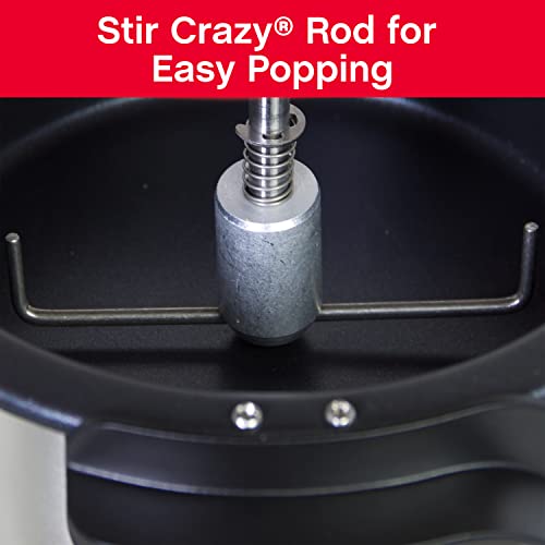 Blue Movie Theater Popcorn Popper with Measuring Tool