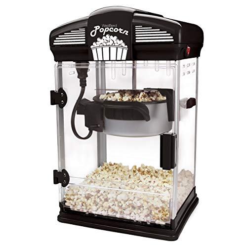 Gourmet Popcorn Maker with Nonstick Kettle, Black