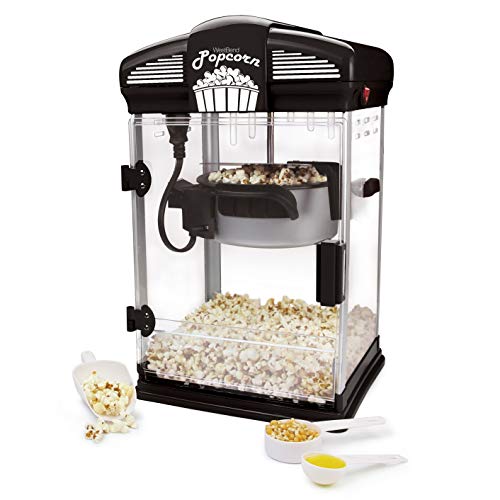 Gourmet Popcorn Maker with Nonstick Kettle, Black