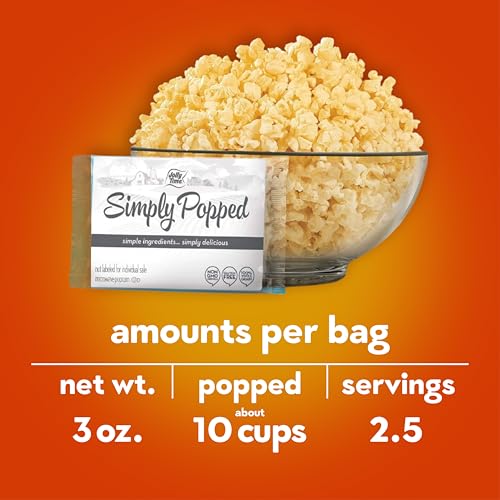 Simply Popped Vegan Sea Salt Microwave Popcorn 12-Pack