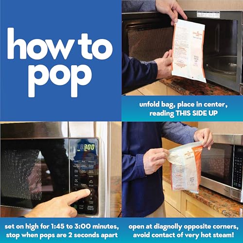 Simply Popped Vegan Sea Salt Microwave Popcorn 12-Pack