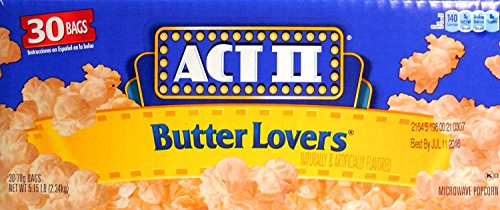 Act II Butter Lovers Microwave Popcorn - 30 Bags