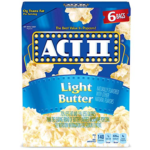 ACT II Light Butter Microwave Popcorn - 6 Pack