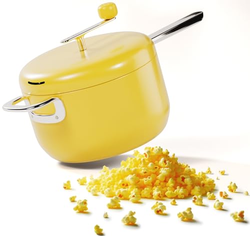 Stainless Steel 6 Quart Stovetop Popcorn Popper