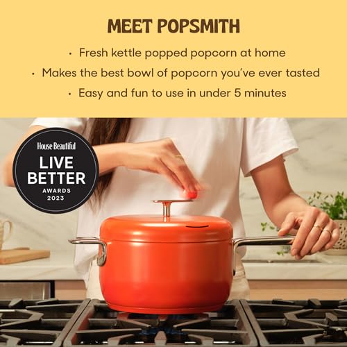 Stainless Steel 6 Quart Stovetop Popcorn Popper