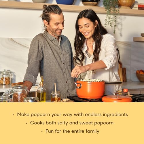 Stainless Steel 6 Quart Stovetop Popcorn Popper