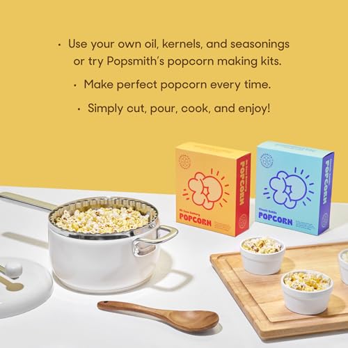 Stainless Steel 6 Quart Stovetop Popcorn Popper