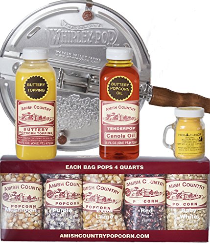 Amish Country 6 Quart Whirley Pop Gift Set
