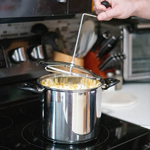 Stainless Steel Stovetop Popcorn Popper with Stirring Rod