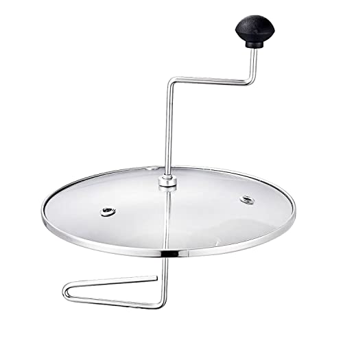 Stainless Steel Stovetop Popcorn Popper with Stirring Rod