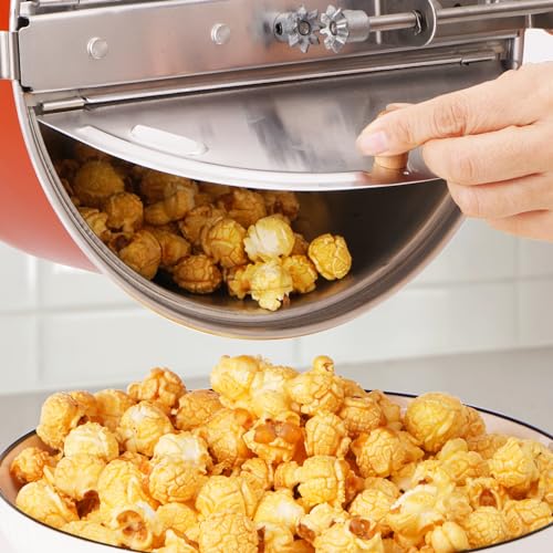 6-Quart Spinner Stovetop Popcorn Popper - Orange