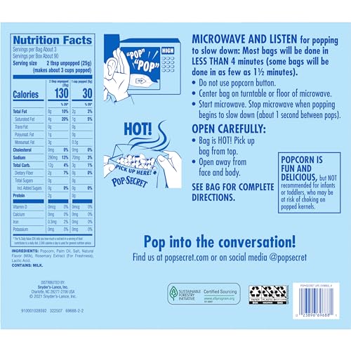 Homestyle Butter Microwave Popcorn - 30 Pack