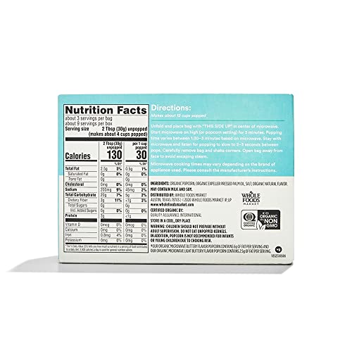 Organic Light Butter Microwave Popcorn - 9 Ounce