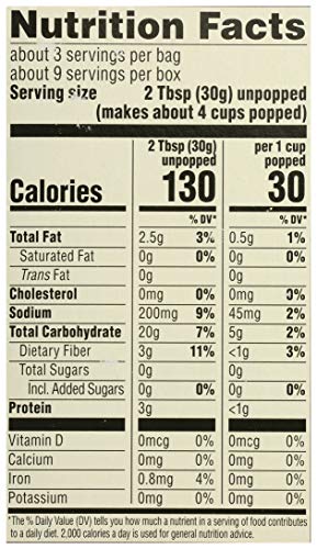 Organic Light Butter Microwave Popcorn - 9 Ounce