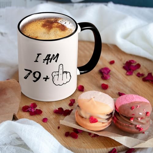 Funny 80th Birthday Middle Finger Coffee Mug