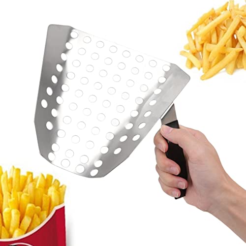 Stainless Steel Ergonomic Popcorn Scoop with Holes