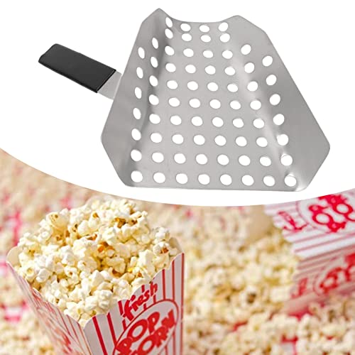 Stainless Steel Ergonomic Popcorn Scoop with Holes