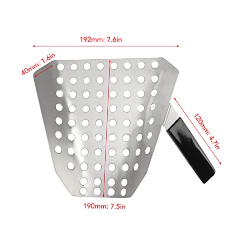 Stainless Steel Ergonomic Popcorn Scoop with Holes