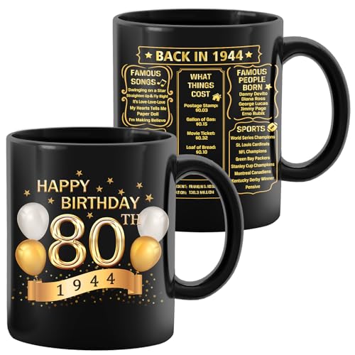 Unique 80th Birthday Mug - Fun Gift Idea