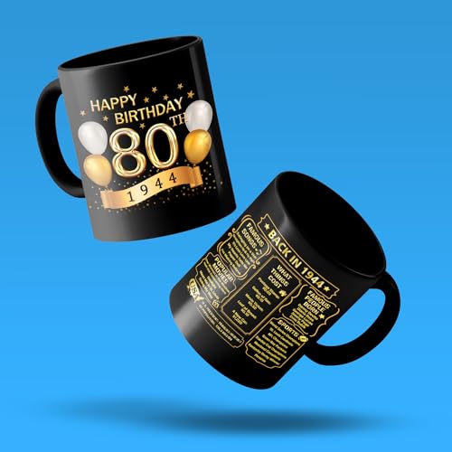 Unique 80th Birthday Mug - Fun Gift Idea