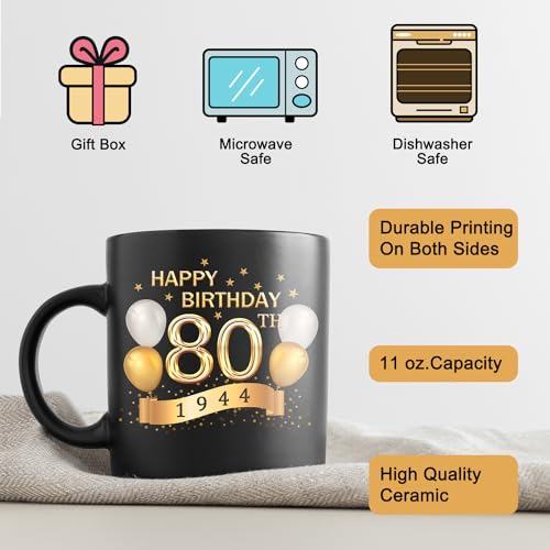 Unique 80th Birthday Mug - Fun Gift Idea