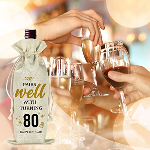 Unique 80th Birthday Gift Bag for Celebrations