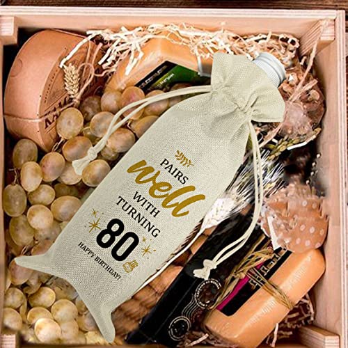 Unique 80th Birthday Gift Bag for Celebrations