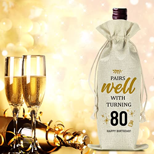 Unique 80th Birthday Gift Bag for Celebrations