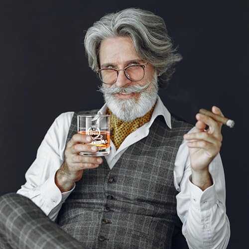 80th Birthday Whiskey Glass in Wooden Box