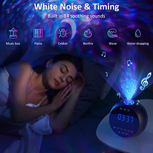 Bluetooth Speaker Alarm Clock with Night Light & Sleep Sound