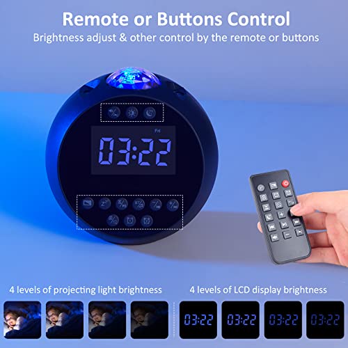 Bluetooth Speaker Alarm Clock with Night Light & Sleep Sound