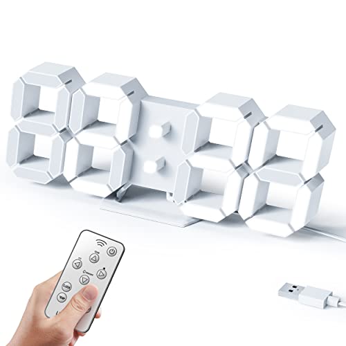 Aloom 3D LED Clock - Alarm, Remote Control