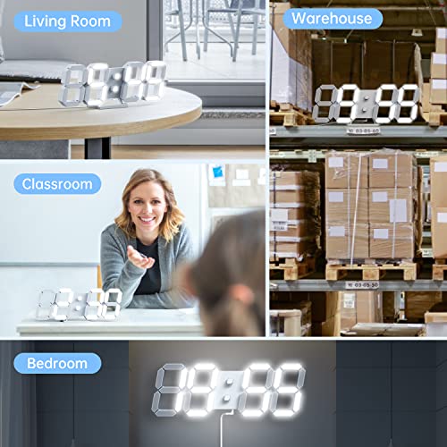 Aloom 3D LED Clock - Alarm, Remote Control