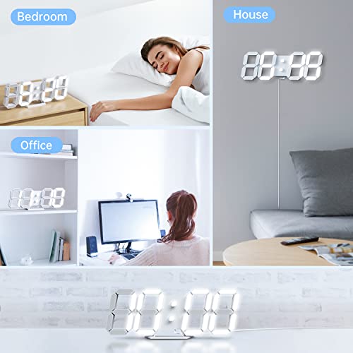 Aloom 3D LED Clock - Alarm, Remote Control