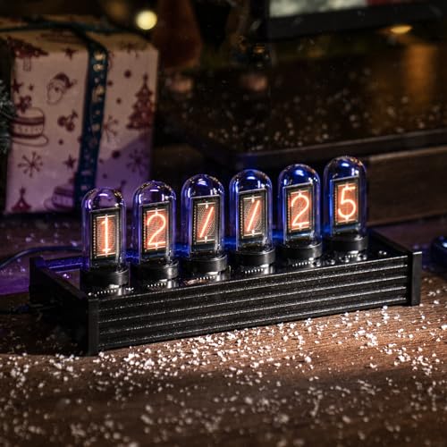 Cyberpunk Nixie Tube Clock: Vintage Room Decor