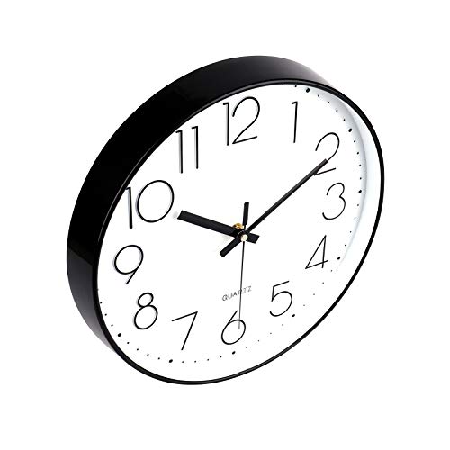 12" Modern Silent Wall Clock for Office, Classroom, School