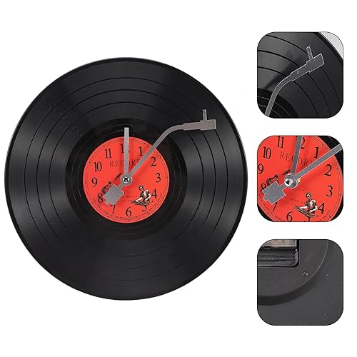 Musical Vinyl Record Wall Clock - Music Room Decor